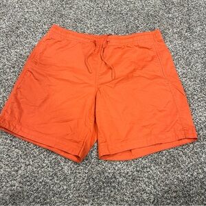 Bonobos shorts Sz Small Orange Drawstring 7in Inseam Pull On Stretch preppy